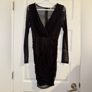 Black long sleeve dress